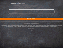 Tablet Screenshot of mcdadvoice.com